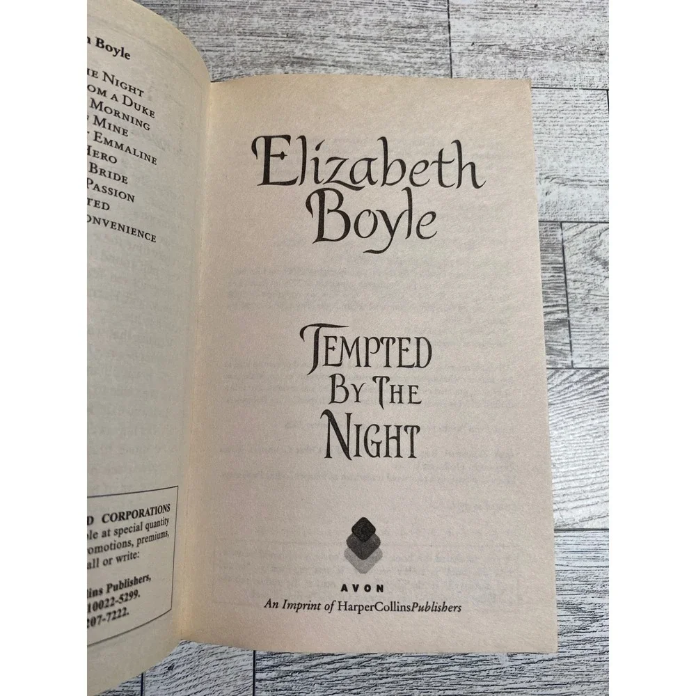 Elizabeth Boyle Tempted By The Night Historical Romance Paperback Book 2008‎ 1st